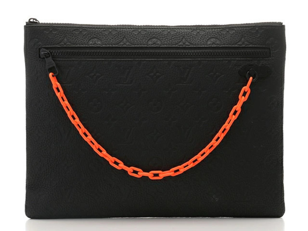 LOUIS VUITTON Clutch Bag Pochette Monogram Taurillon